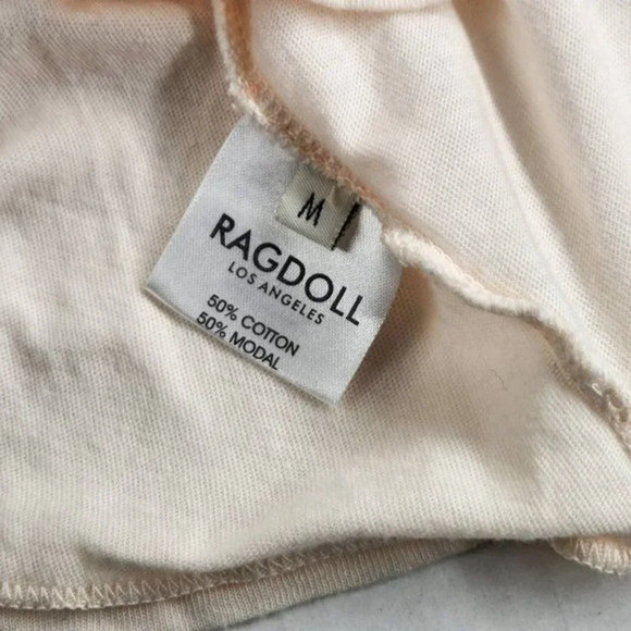 Ragdoll LA Vintage Crew Neck Criss Cross Tee Mens Size M - Picture 5 of 5